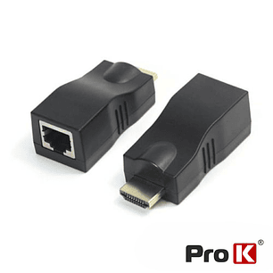 RECEPTOR E TRANSMISSOR HDMI VIA RJ45 30M PROK