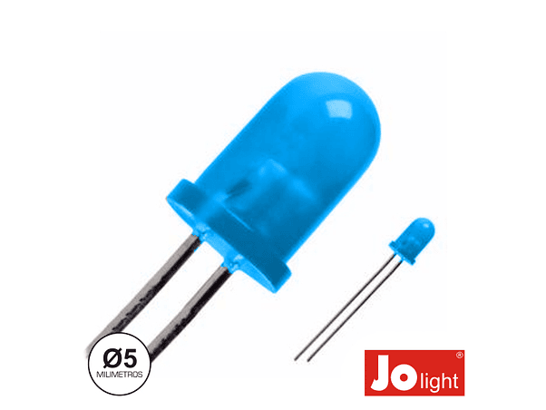 LED 5MM AZUL DIFUSO INTERMITENTE JOLIGHT 1