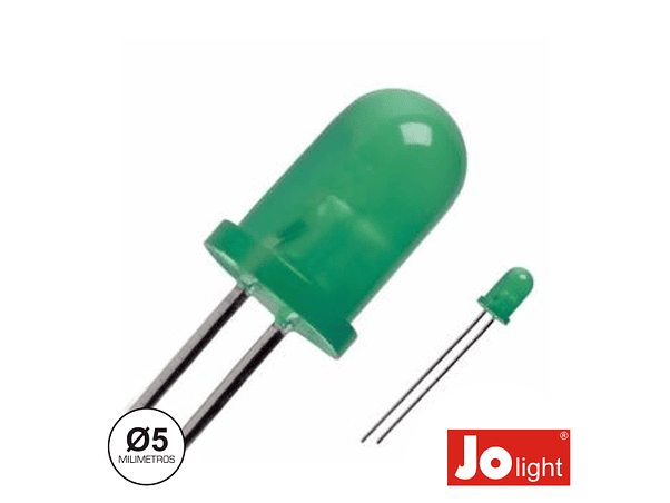 LED 5MM VERDE DIFUSO INTERMITENTE JOLIGHT 1