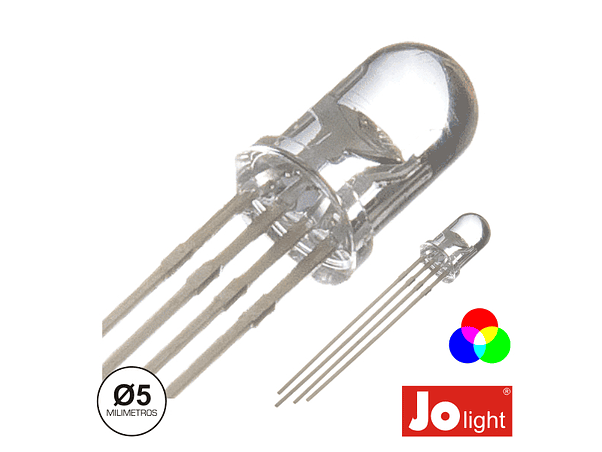 LED 5MM MULTICOR RGB DIFUSO JOLIGHT 1