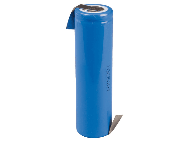 BATERIA LÍTIO 18650 3.7V 2000MA RECARREGÁVEL COM PATILHAS 1