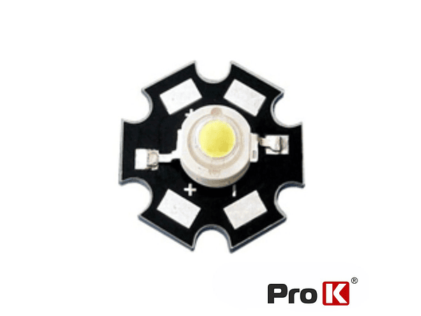 LED ARRAY ALTO BRILHO 1W BRANCO QUENTE PROK 1