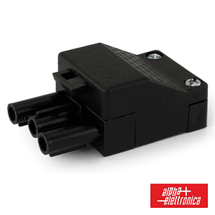 FICHA ALIMENTAÇÂO AC 2P + TERRA FÊMEA 16A 500V