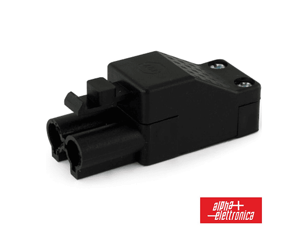 FICHA ALIMENTAÇÂO AC 2P MACHO 16A 500V 1