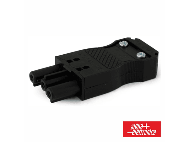 FICHA ALIMENTAÇÂO AC 2P + TERRA FÊMEA 16A 500V 1