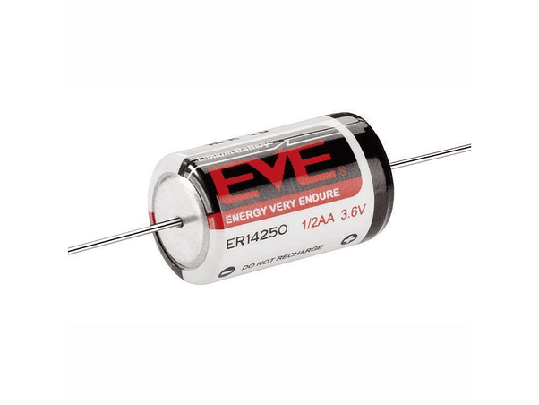 PILHA LÍTIO 1/2AA ER14250 3.6V COM FIOS 1200MA 1