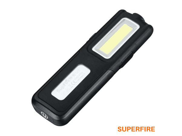 LANTERNA DE TRABALHO COM ÍMAN E GANCHO SUPERFIRE 1