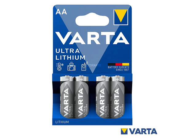 PILHA LÍTIO LR6/AA 1.5V 4X BLISTER VARTA 1