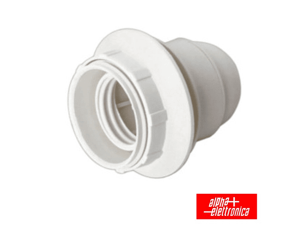 CASQUILHO PARA LÂMPADA E27 BRANCO 1
