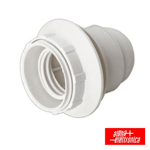CASQUILHO PARA LÂMPADA E27 BRANCO