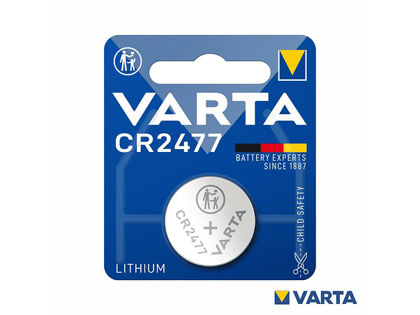 PILHA LÍTIO BOTÃO CR2477 3V BLISTER VARTA 1