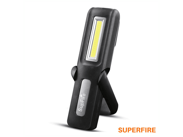 LANTERNA DE TRABALHO COM ÍMAN E GANCHO 3WLED+3WCOB SUPERFIRE 1