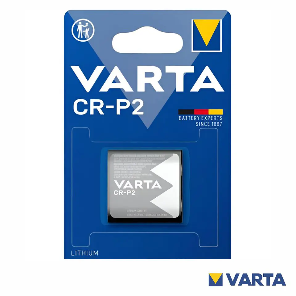 PILHA LÍTIO CR-P2 6V BLISTER VARTA 1