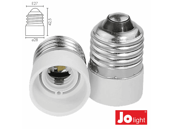 CASQUILHO ADAPTADOR DE E27 PARA E14 1
