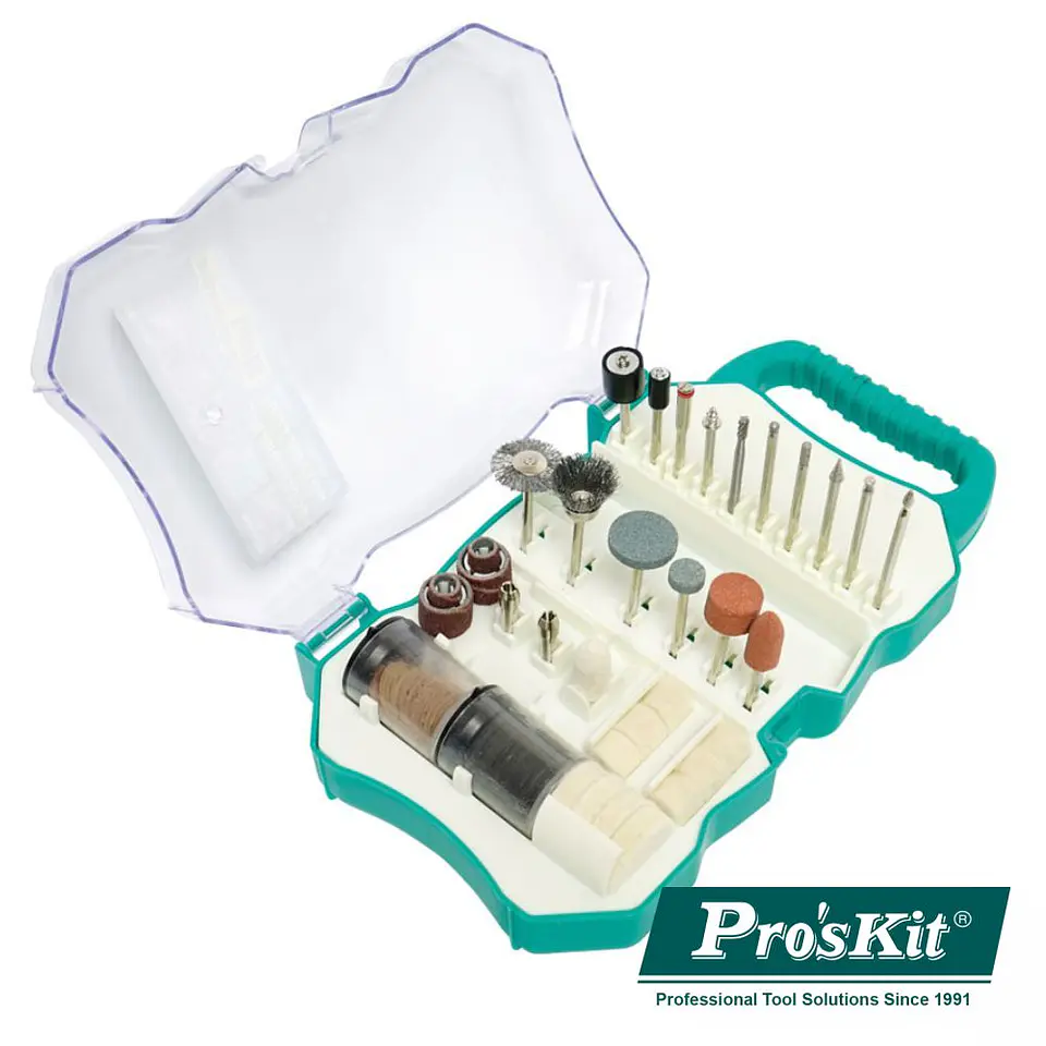 CONJUNTO 109 ACESSÓRIOS PARA MOAGEM / POLIR PROSKIT 1