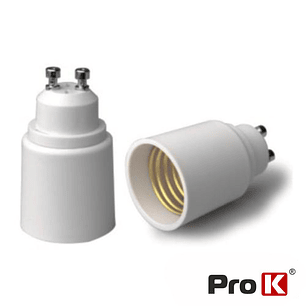CASQUILHO ADAPTADOR DE GU10 PARA E27 PROK