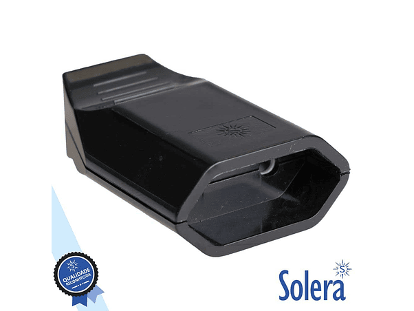 FICHA ALIMENTAÇÂO AC PLANA FÊMEA PRETA 250V SOLERA 1