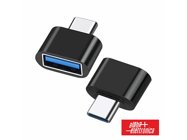 FICHA ADAPTADORA USB-C MACHO / USB-A FÊMEA 1