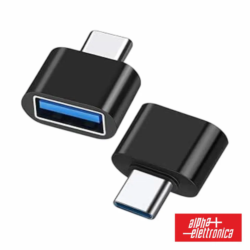 FICHA ADAPTADORA USB-C MACHO / USB-A FÊMEA 1