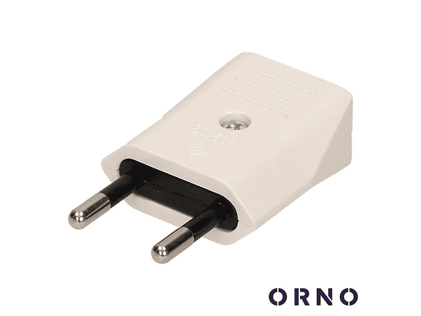 FICHA SCHUKO MACHO 2.5A BRANCA ORNO 1