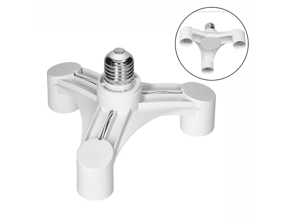 CASQUILHO ADAPTADOR DE E27 PARA 3X E27 VIRONE 1