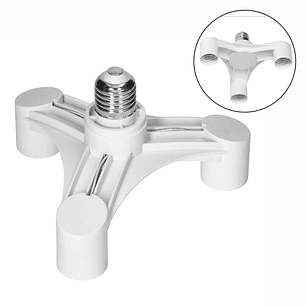 CASQUILHO ADAPTADOR DE E27 PARA 3X E27 VIRONE