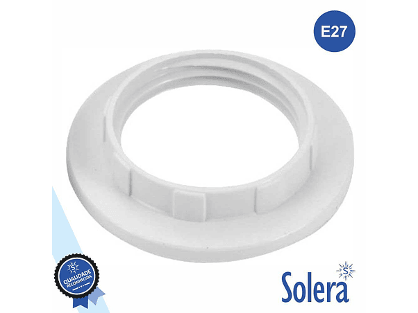 ARRUELA PARA CASQUILHO E27 BRANCO SOLERA 1
