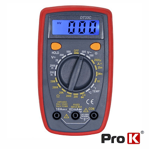 MULTÍMETRO DIGITAL 500V 10A 20MOHM PROK