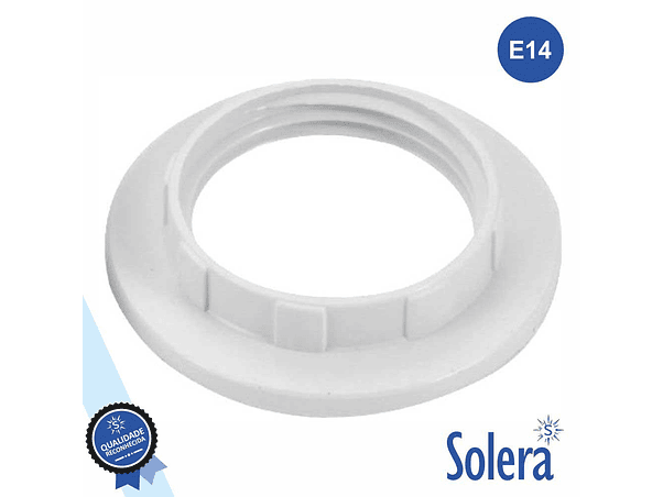 ARRUELA PARA CASQUILHO E14 BRANCO SOLERA 1