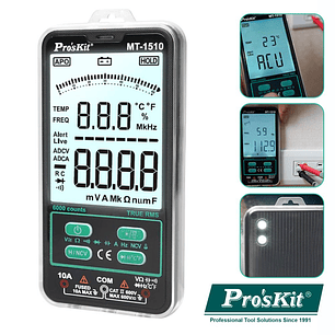 MULTÍMETRO DIGITAL DE BOLSO 3 5/6 DÍGITOS TRUE RMS PROSKIT