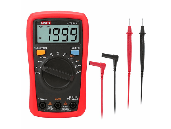 MULTÍMETRO DIGITAL 600V 10A 200MOHM CAP. AUTO-RANGE UNI-T 1