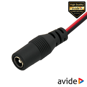 FICHA DC FÊMEA PARA FITA DE LEDS 12V MONOCOR AVIDE