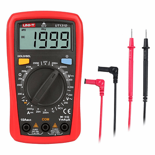 MULTÍMETRO DIGITAL 250V 10A 200MOHM NCV UNI-T