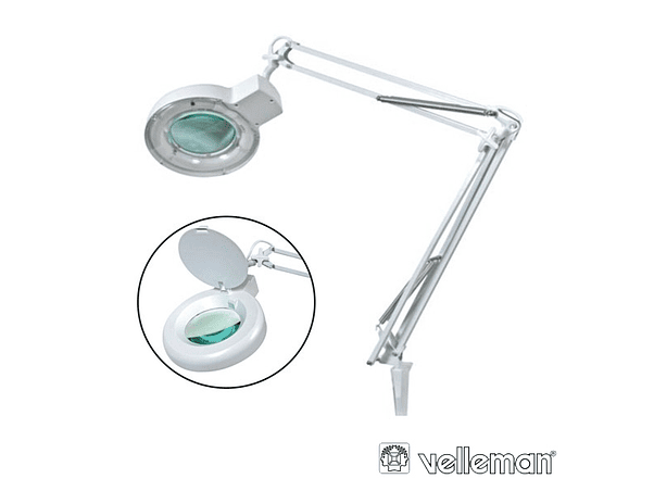 CANDEEIRO COM LUPA BANCADA 5 DIOPTRIAS 22W BRANCO 1