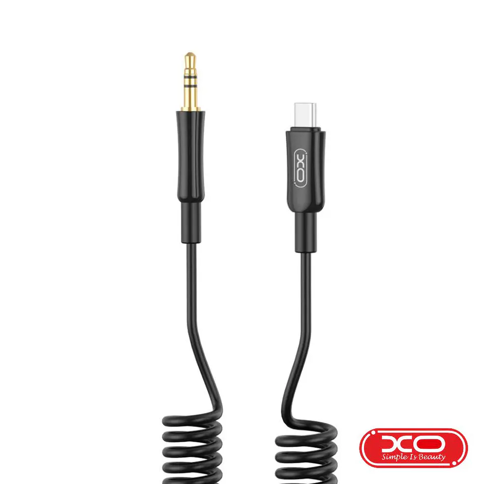 ADAPTADOR USB-C MACHO PARA JACK 3.5MM MACHO PRETO XO 1