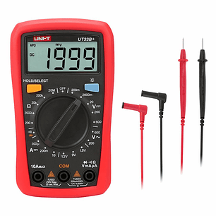 MULTÍMETRO DIGITAL 600V 10A 20MOHM UNI-T