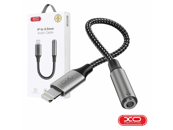 ADAPTADOR LIGHTNING MACHO / JACK 3.5MM XO 1