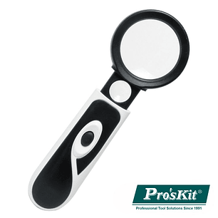 LUPA DE BOLSO 3X 20X COM LED PROSKIT