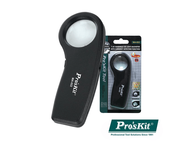 LUPA COM ILUMINAÇÃO 1 LED 1 LED UV PROSKIT 1