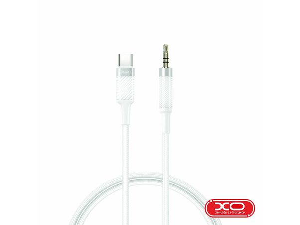 CABO USB-C MACHO PARA JACK 3.5MM MACHO 1M BRANCO XO 1