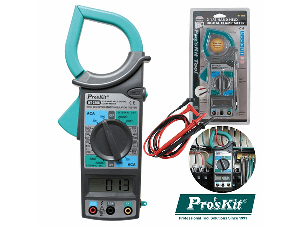 PINÇA AMPERIMÉTRICA DIGITAL AC 750V/1000V PROSKIT 1