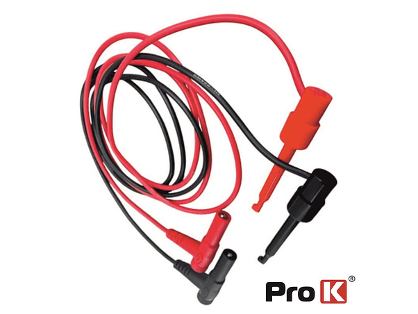 CONJUNTO 2 CABOS DE TESTE COM PINÇAS DE PROVA PARA FICHA BANANA 1