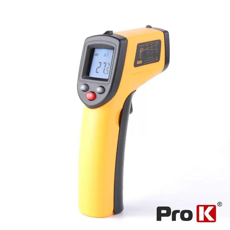 TERMÓMETRO IR DIGITAL COM LASER -50A A 400A INDUSTRIAL PROK 1