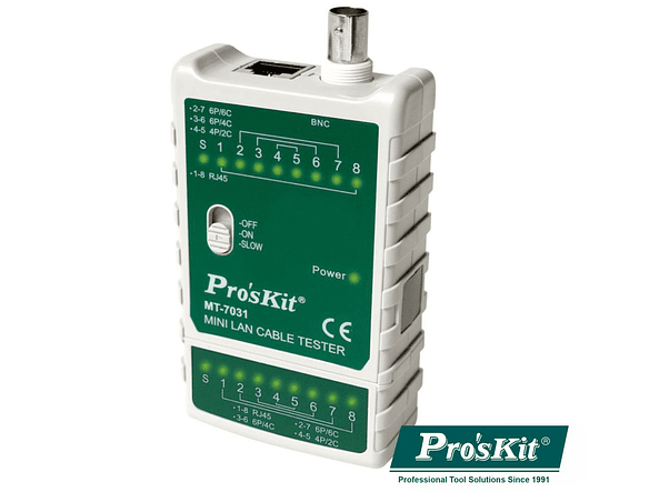 TESTADOR DE CABOS REDE COMPACTO PROSKIT 1