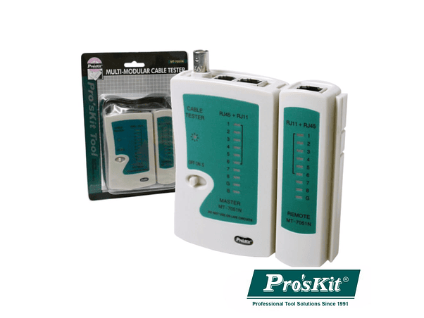 TESTADOR DE CABOS REDE MULTI MODULARES PROSKIT 1