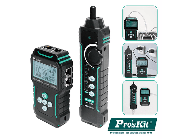 TESTADOR DE CABOS COM LCD POE E GERADOR DE TONS PROSKIT 1