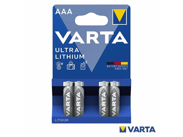 PILHA LÍTIO LR3/AAA 1.5V 4X BLISTER VARTA 1