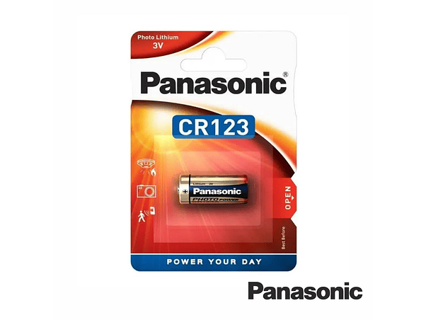 PILHA LÍTIO CR123A 3V 1300MA PANASONIC 1