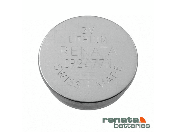 PILHA LÍTIO BOTÃO CR2477N 3V 950MA RENATA 1