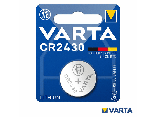 PILHA LÍTIO BOTÃO CR2430 3V BLISTER VARTA 1